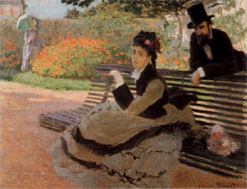 Claude Monet The Bench Germany oil painting art